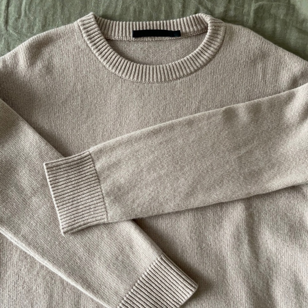 Jenni Kayne Cashmere Boyfriend Sweater in Blush